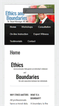 Mobile Screenshot of ethicsandboundaries.com